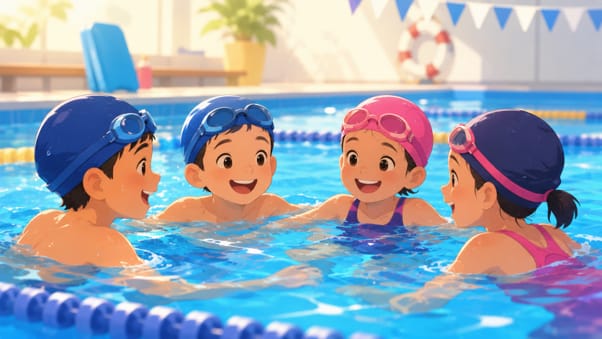 Swimming Encourages Social Skills